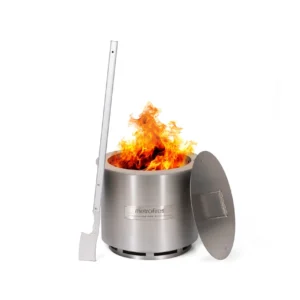Metro 540 Fire Pit Stainless Steel (Incl Lid & Poker)