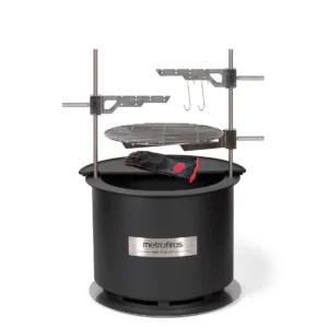 Metro 720 Fire Pit Corten Black (Incl Lid & Poker)